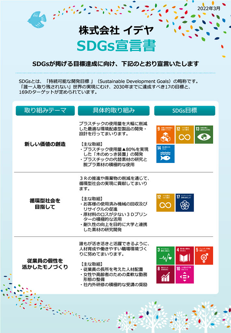 SDGs宣言書